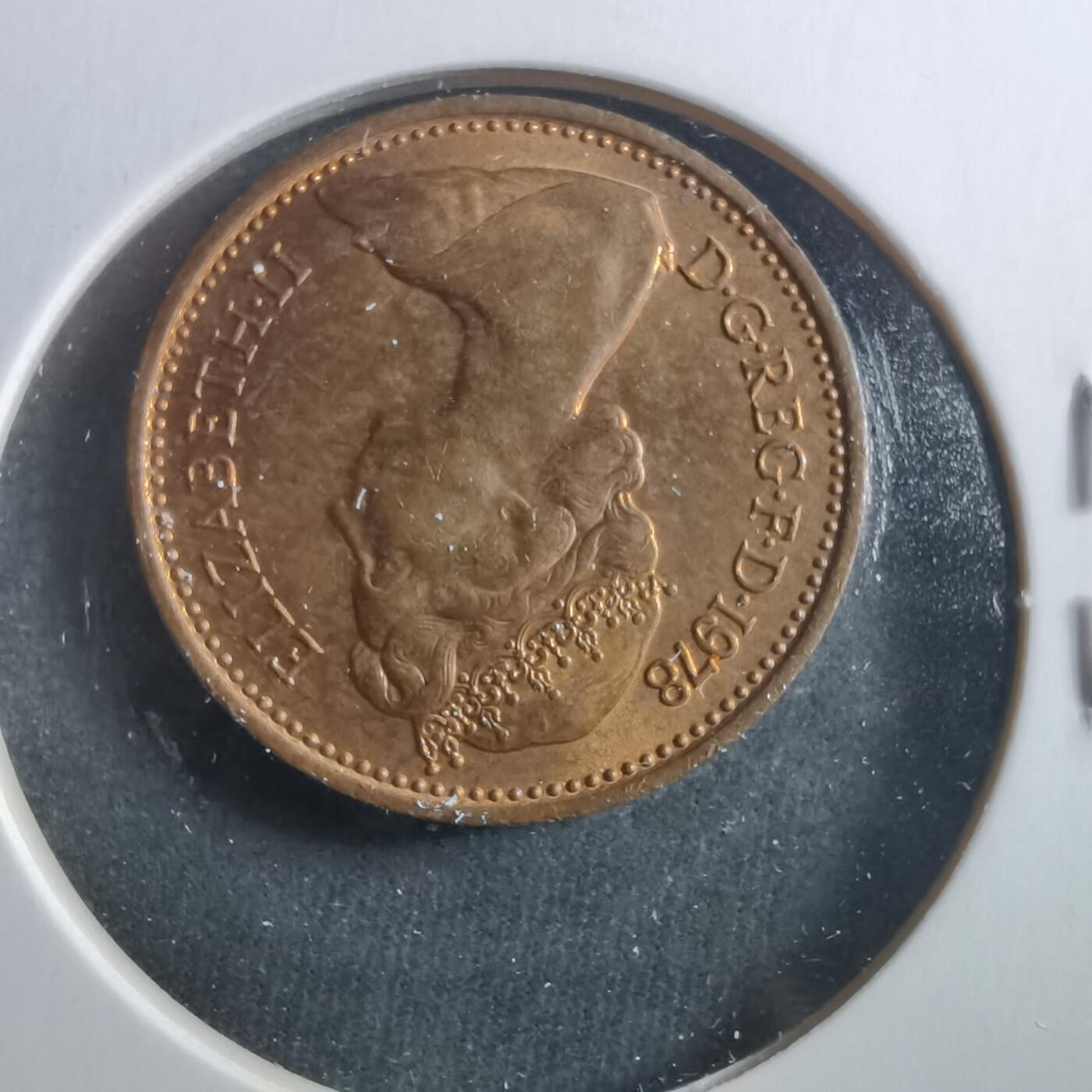 沼泽如烟--第906场 英国1978年1便士