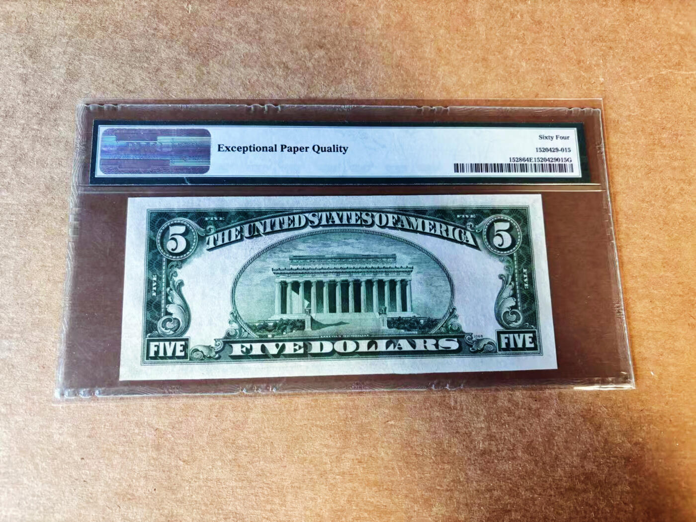 【Blue Auction】世界纸币精拍第751期——18级TOP拍卖/信誉/品质/专业/高效💫 美国 1928C 5美金 PMG64EPQ 