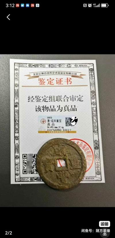 咸丰宝泉当五十大样 - 咸丰宝泉当五十大样