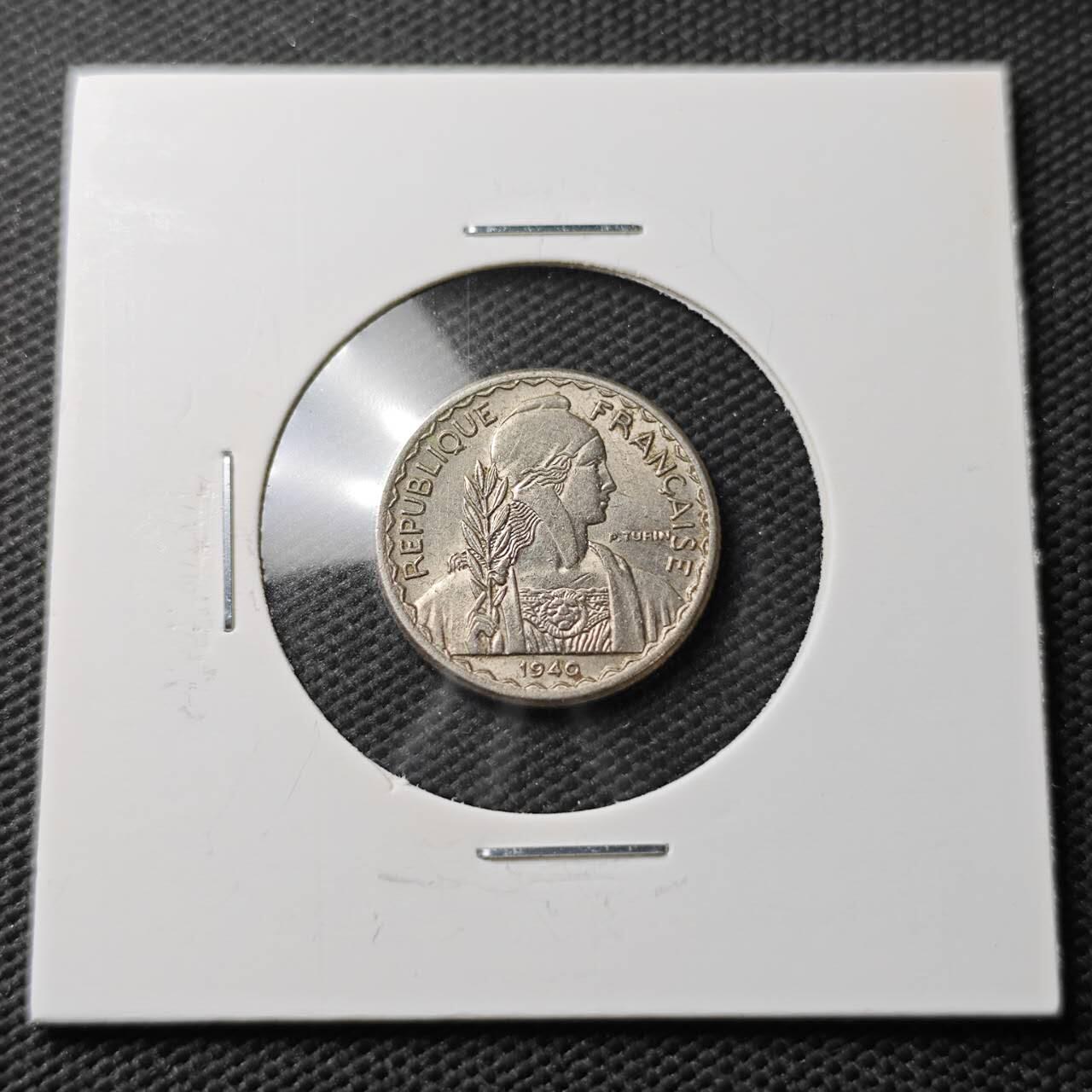 KK钱币收藏小铺  第371场  2月预留时间 周末发货  1940法属印支10分