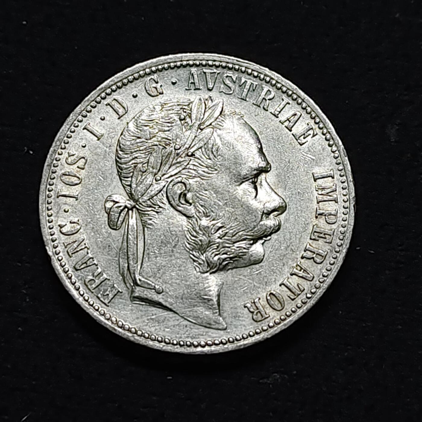 【全场包邮】纯粹捡漏拍478场（免费代拍第15场） 匈牙利1883年弗朗兹·约瑟夫1福林银币