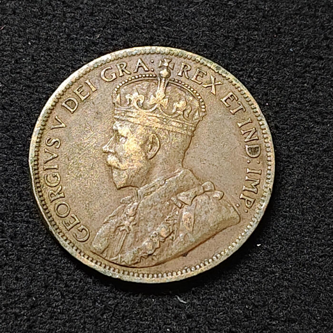 【全场包邮】纯粹捡漏拍478场（免费代拍第15场） 加拿大1916年乔治五世1分铜币