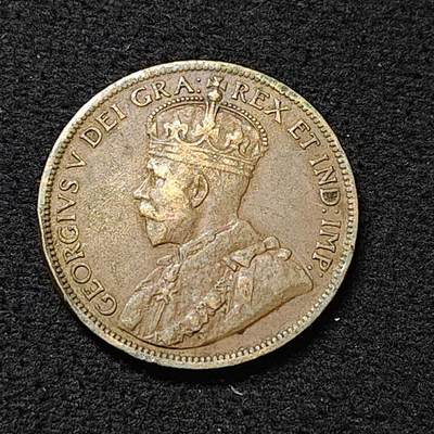 【全场包邮】纯粹捡漏拍478场（免费代拍第15场） - 加拿大1916年乔治五世1分铜币