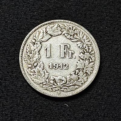 【全场包邮】纯粹捡漏拍478场（免费代拍第15场） - 瑞士1912年1法郎银币