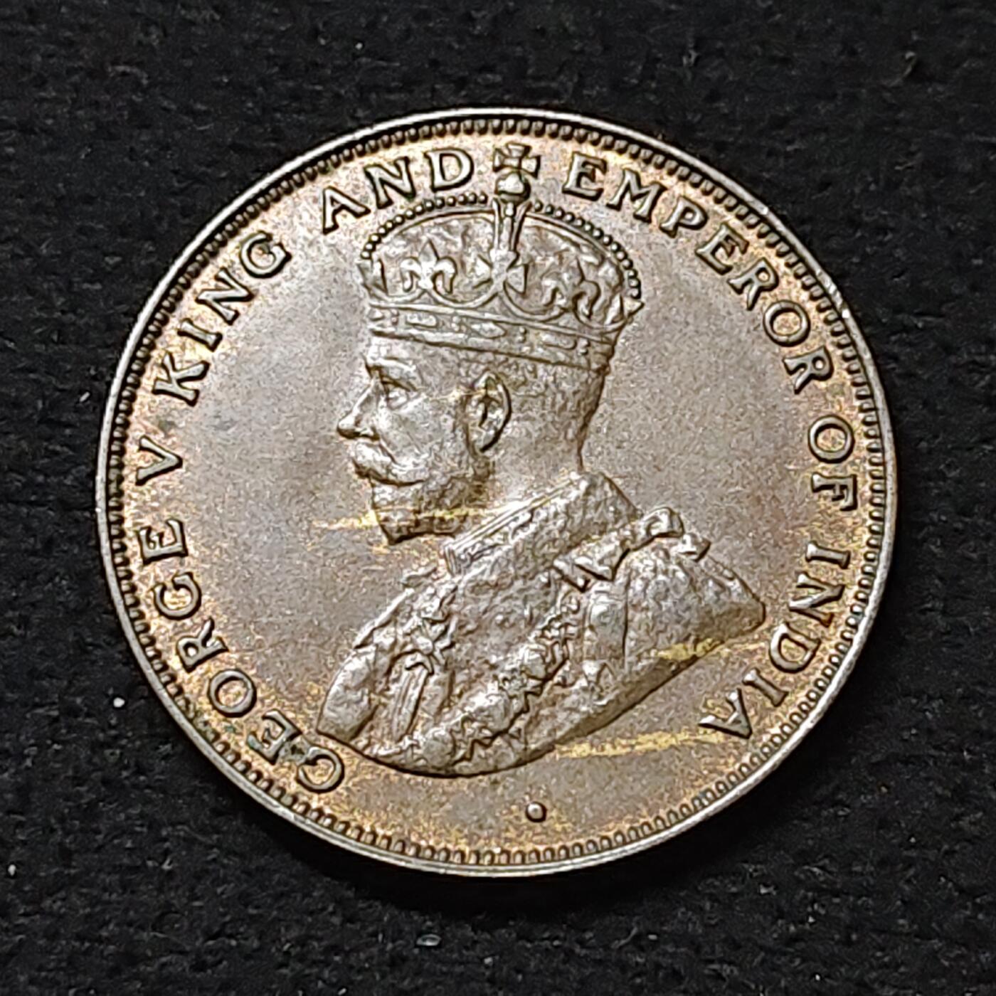 【全场包邮】纯粹捡漏拍478场（免费代拍第15场） 香港1926年乔治五世1仙大版铜币