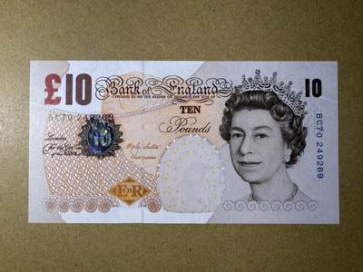 《艾美收藏》第220期-11.16周日外币畅拍场 - 英国10镑 UNC E序列再版