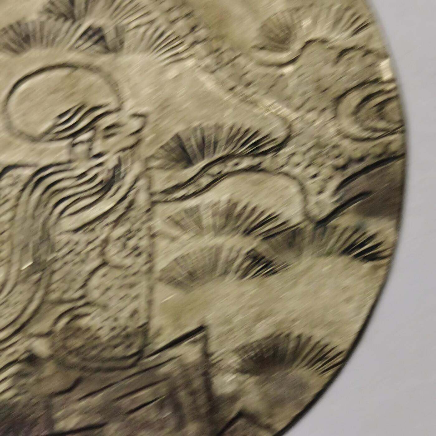 藏珍品阁专场80期 清末老银全手工雕刻寿星不老松