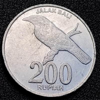 泉币菌-第129场-精品福利场（本场拍品多，请提前出价） - 2003印度尼西亚200巴厘岛八歌25mm铝币