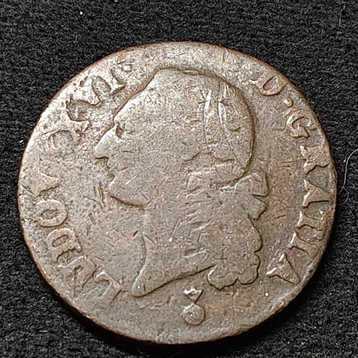 【全场包邮】纯粹捡漏拍478场（免费代拍第15场） 法国1780年路易十六1索尔铜币