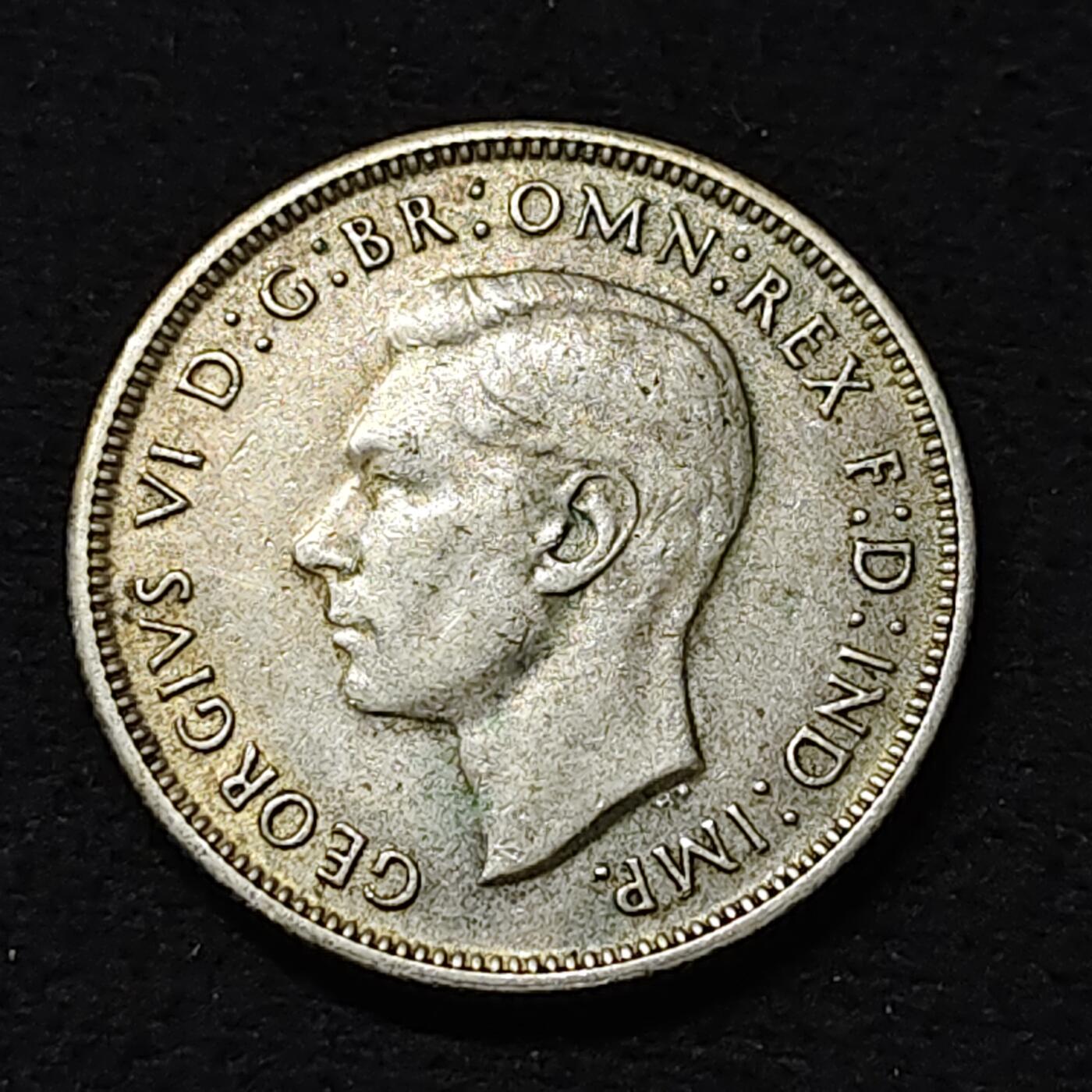 【全场包邮】纯粹捡漏拍478场（免费代拍第15场） 澳大利亚1942年乔治六世1佛罗林银币