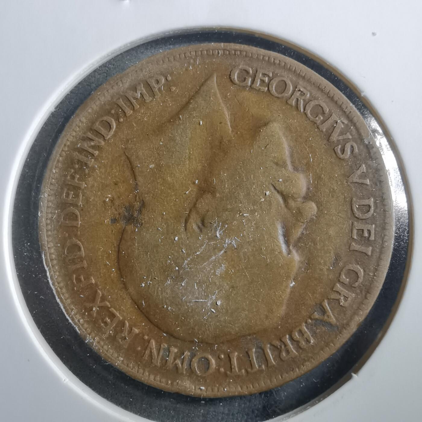 沼泽如烟--第906场 英国1919年1便士