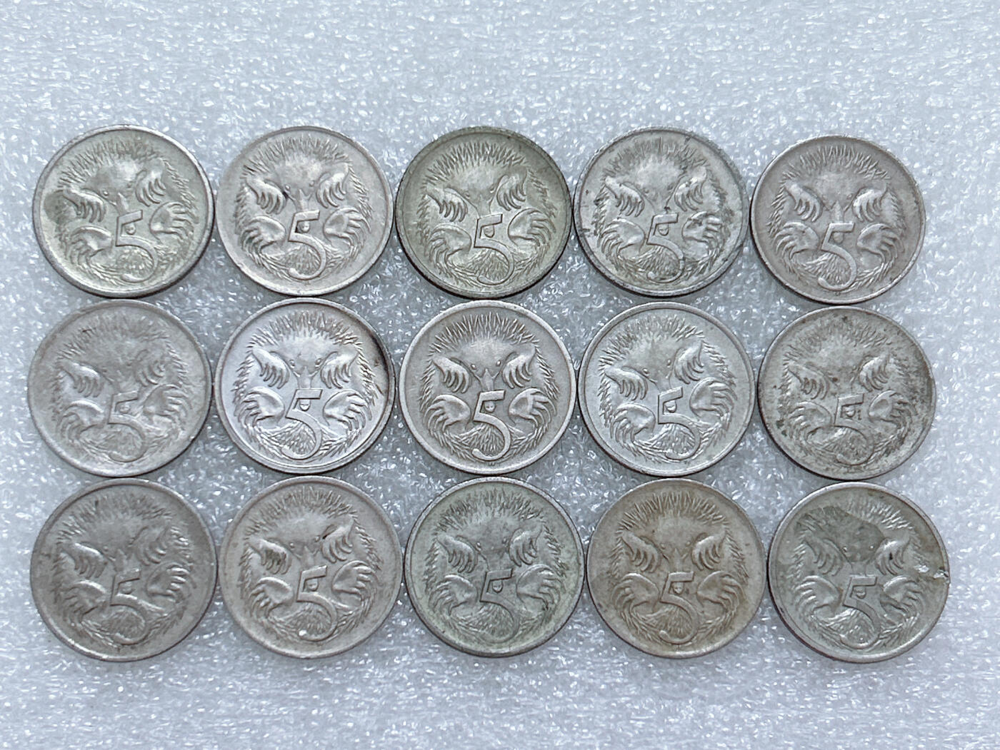 第一海外回流一元起拍收藏 散集专场  第267期 澳大利亚5分硬币 15枚