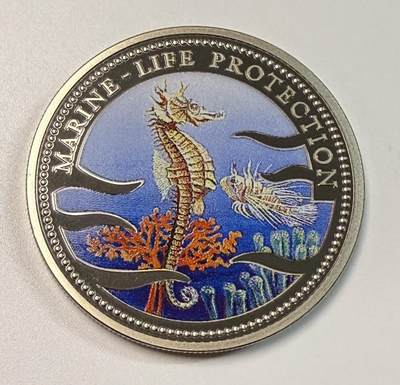 S&S Numismatic世界钱币-拍卖 第116期  - 帕劳1995年 海洋生物保护-海马 1元彩色纪念币