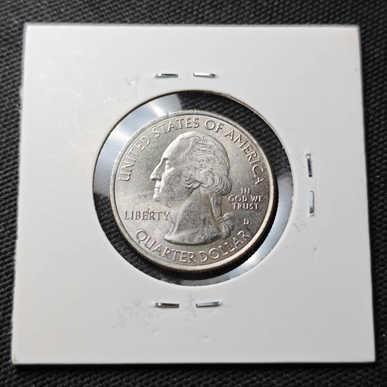 KK钱币收藏小铺  第371场  2月预留时间 周末发货  美国25分纪念币 好品