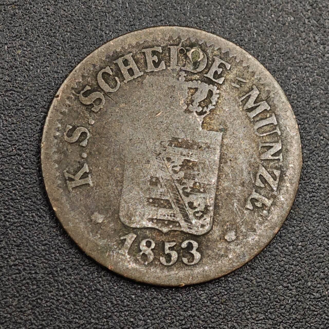 【淘币小摊】限时拍第七百九十七拍  老铜币场  满百包邮可预留两周  周一统一发货  德国1853年1格罗申银币