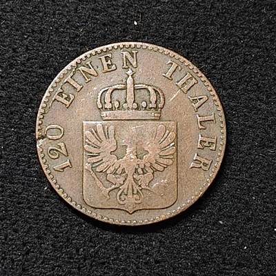 【全场包邮】纯粹捡漏拍478场（免费代拍第15场） - 德国普鲁士1847年1/120泰勒（3芬妮）铜币