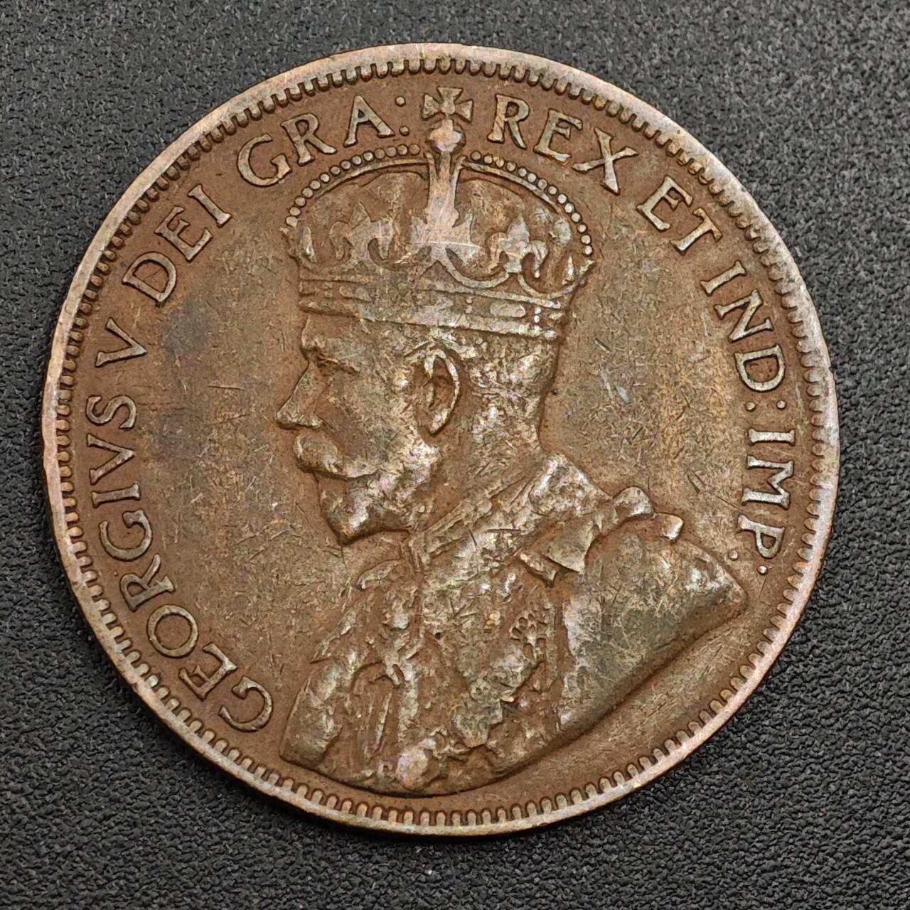 【淘币小摊】限时拍第七百九十七拍  老铜币场  满百包邮可预留两周  周一统一发货  加拿大1914年乔治五世一分铜币