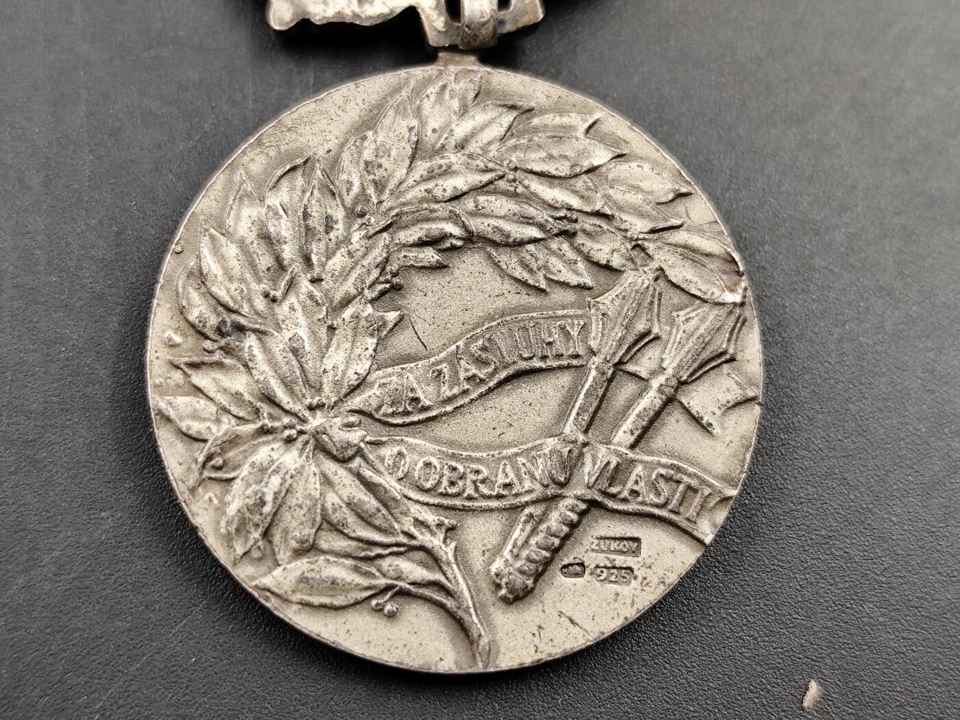 11月13日奖章钱币专场（今晚继续更新） 捷克斯洛伐克 祖国解放银质奖章925银质