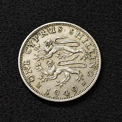 【全场包邮】纯粹捡漏拍478场（免费代拍第15场） - 英属塞浦路斯1949年乔治六世1先令