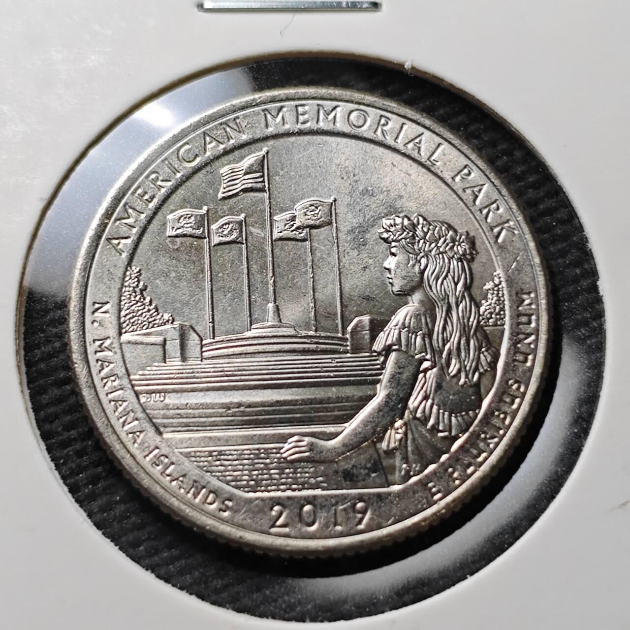 KK钱币收藏小铺  第371场  2月预留时间 周末发货  美国25分纪念币 好品