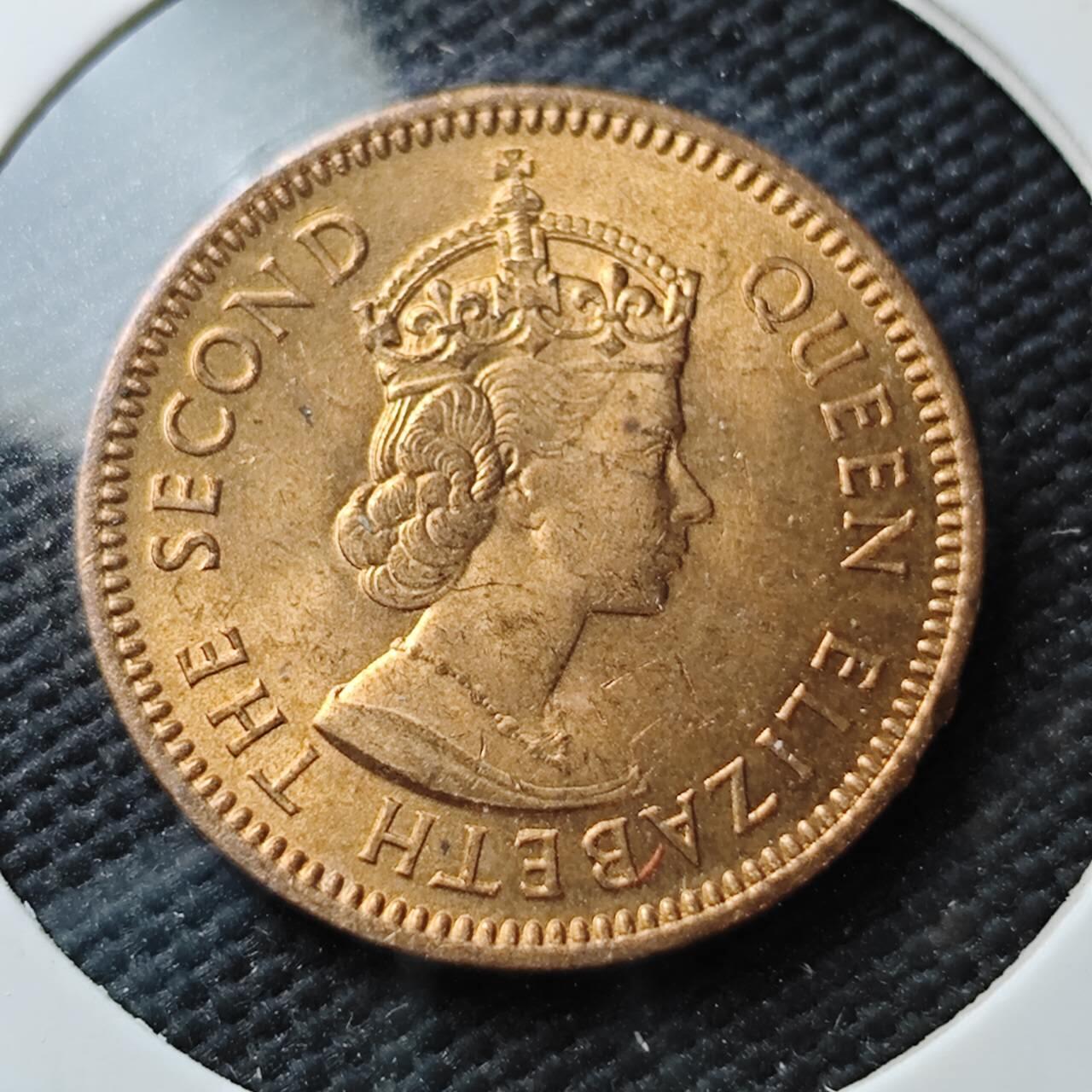 KK钱币收藏小铺  第371场  2月预留时间 周末发货  英属塞浦路斯3米尔 好品铜币