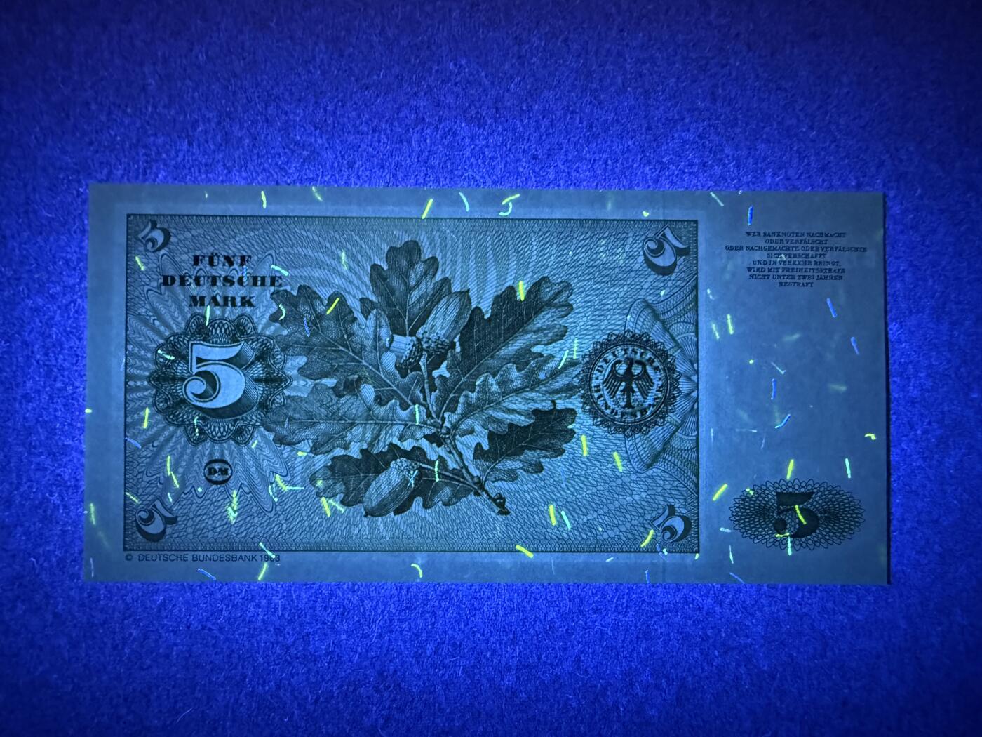 《艾美收藏》第220期-11.16周日外币畅拍场 德国5马克 UNC 1980年 无47