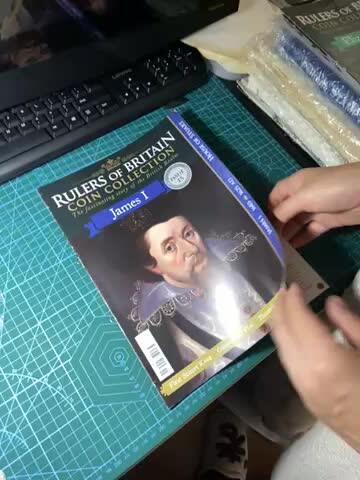 2025年第一百二十九场(总第一百五十五场）外国邮票、散币场(免佣金) （英国统治者硬币收藏系列）的第15期藏品杂志，詹姆士一世世主题