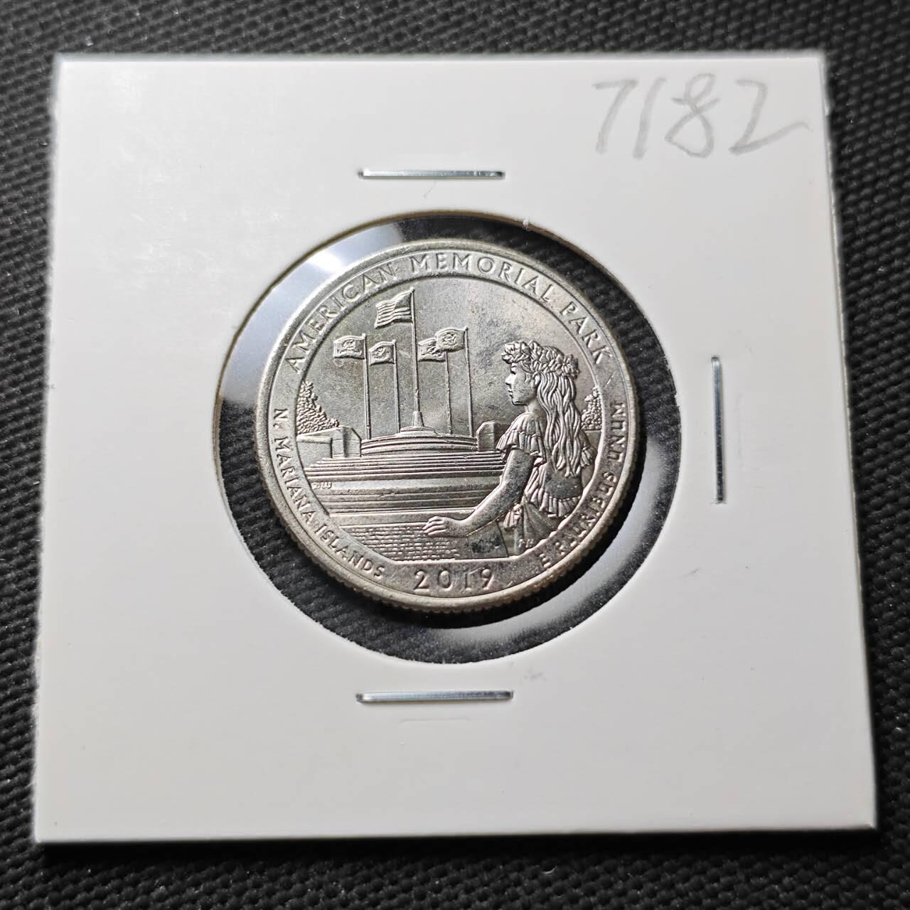 KK钱币收藏小铺  第371场  2月预留时间 周末发货  美国25分纪念币 好品