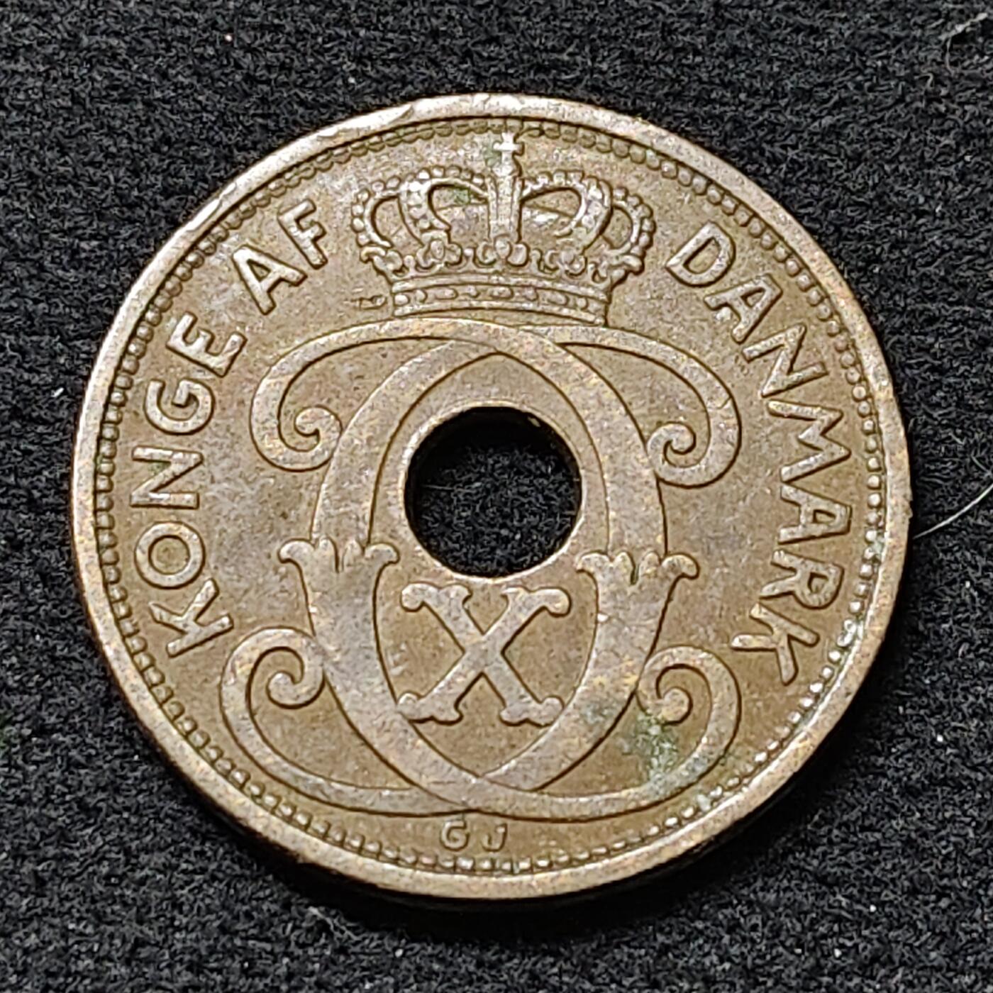 【全场包邮】纯粹捡漏拍478场（免费代拍第15场） 丹麦1928年克里斯蒂安十世5欧尔铜币