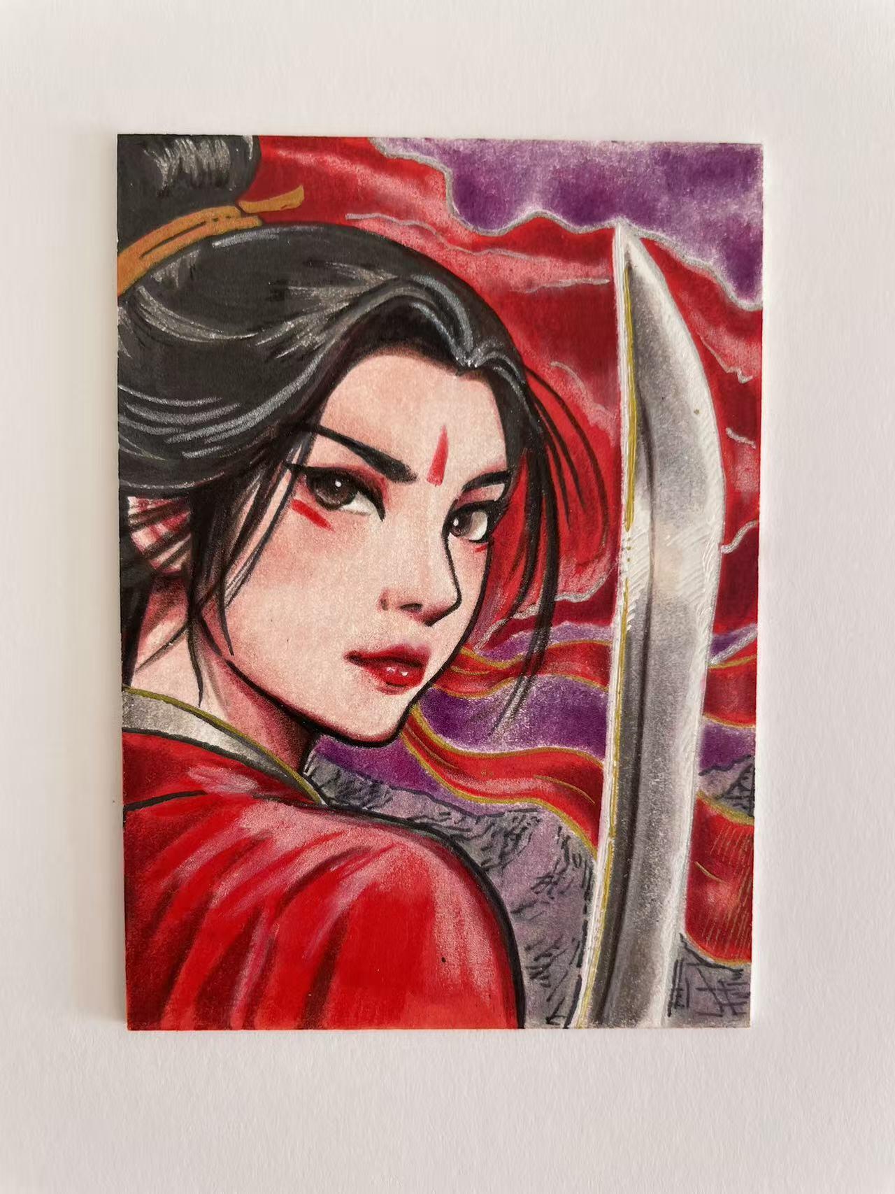 天玑星卡拍第138期《11.17周一截拍》持续收拍收评中 满赠卡需备注 【手绘卡】居子 扈三娘 手绘卡