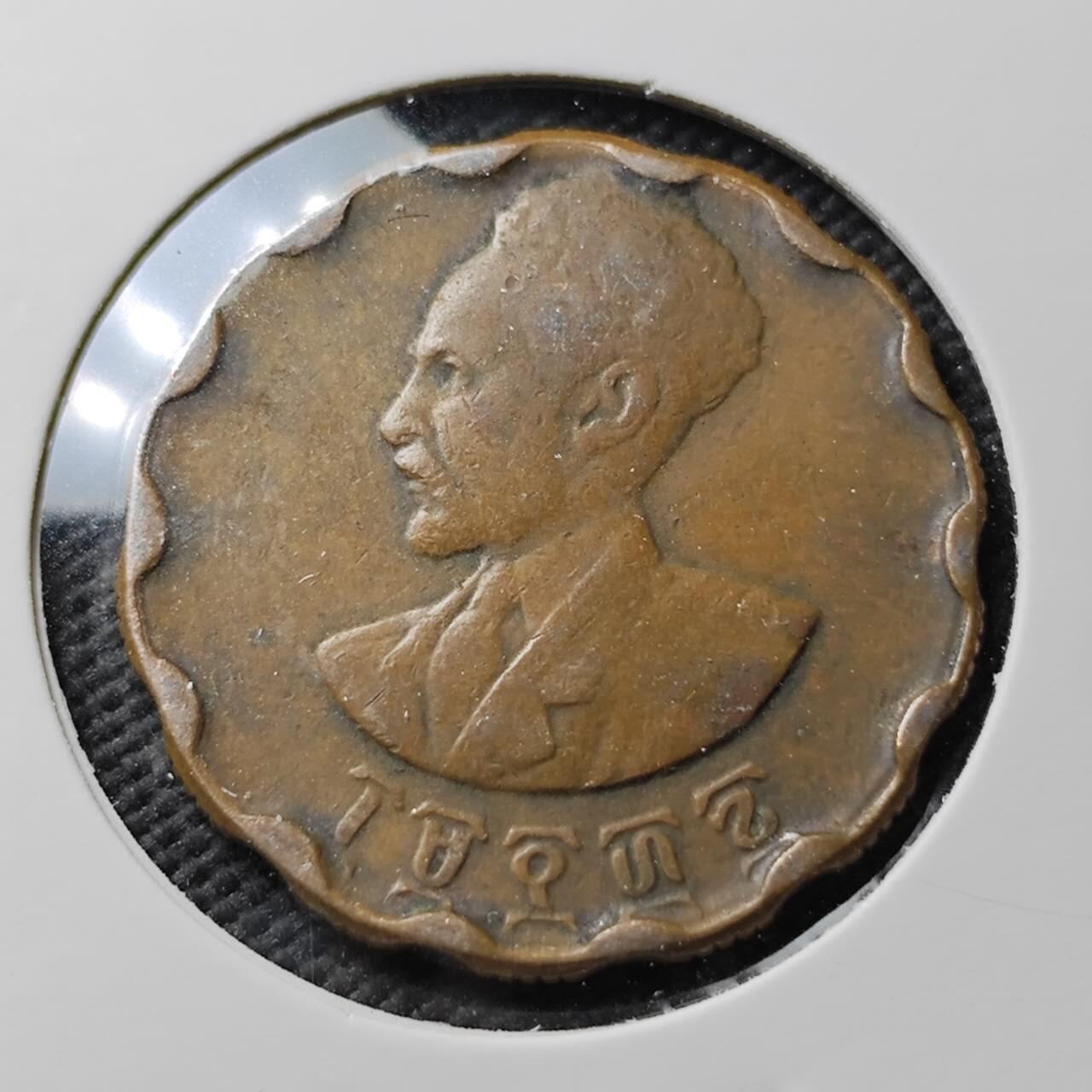 KK钱币收藏小铺  第371场  2月预留时间 周末发货  埃塞俄比亚25分铜币