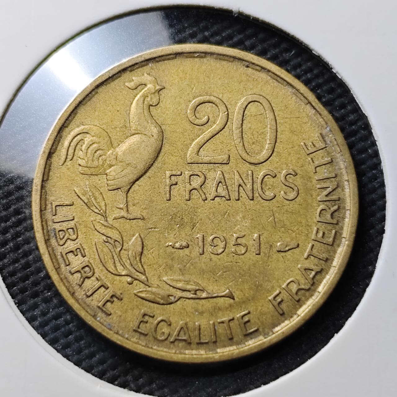 KK钱币收藏小铺  第371场  2月预留时间 周末发货  法国20法郎