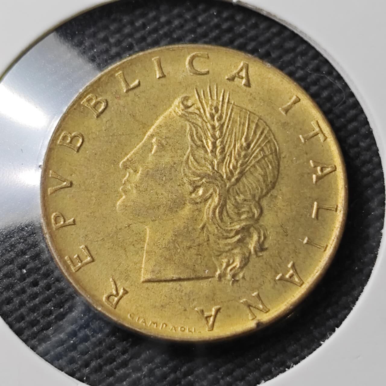 KK钱币收藏小铺  第371场  2月预留时间 周末发货  1980意大利50里拉铜币