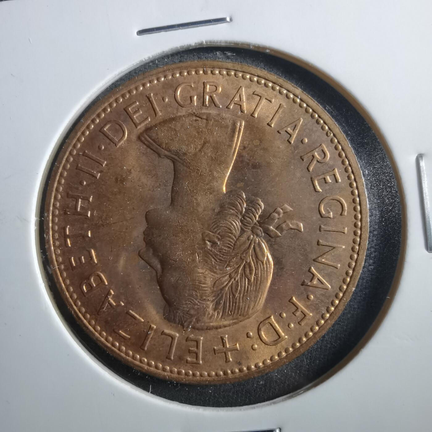 沼泽如烟--第906场 英国1967年1便士