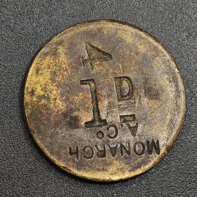 【淘币小摊】限时拍第七百九十七拍  老铜币场  满百包邮可预留两周  周一统一发货  - 英国4便士铜代币