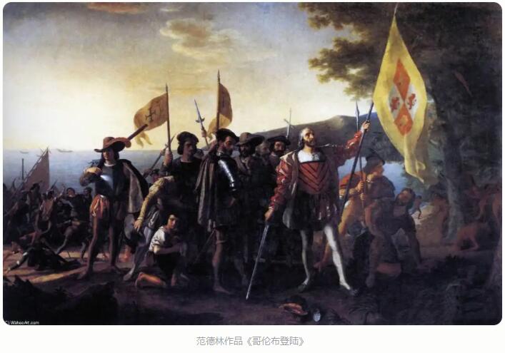 【Blue Auction】世界纸币精拍第751期——18级TOP拍卖/信誉/品质/专业/高效💫  【带星极罕见 设计非常精美 手签】美国纽约 1875年5美金国民券 正面描绘哥伦布发现新大陆和印第安公主呈现世界两个独立场景 背面是经典油画《哥伦布登陆》 大场景震撼 PMG58EPQ星星 大票幅 油墨凹凸感非常出众 对于150年前的老钞来说实在难得 凑套必备的精品  