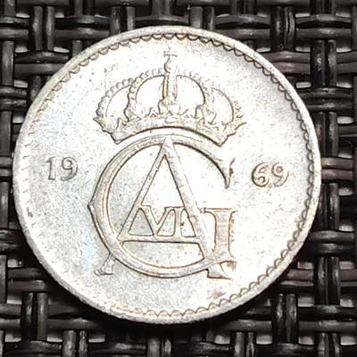 布加迪🐬～世界钱币(上海)🌾第 259 期 /  各国套币和散币 - 瑞典🇸🇪 1969年 10奥尔