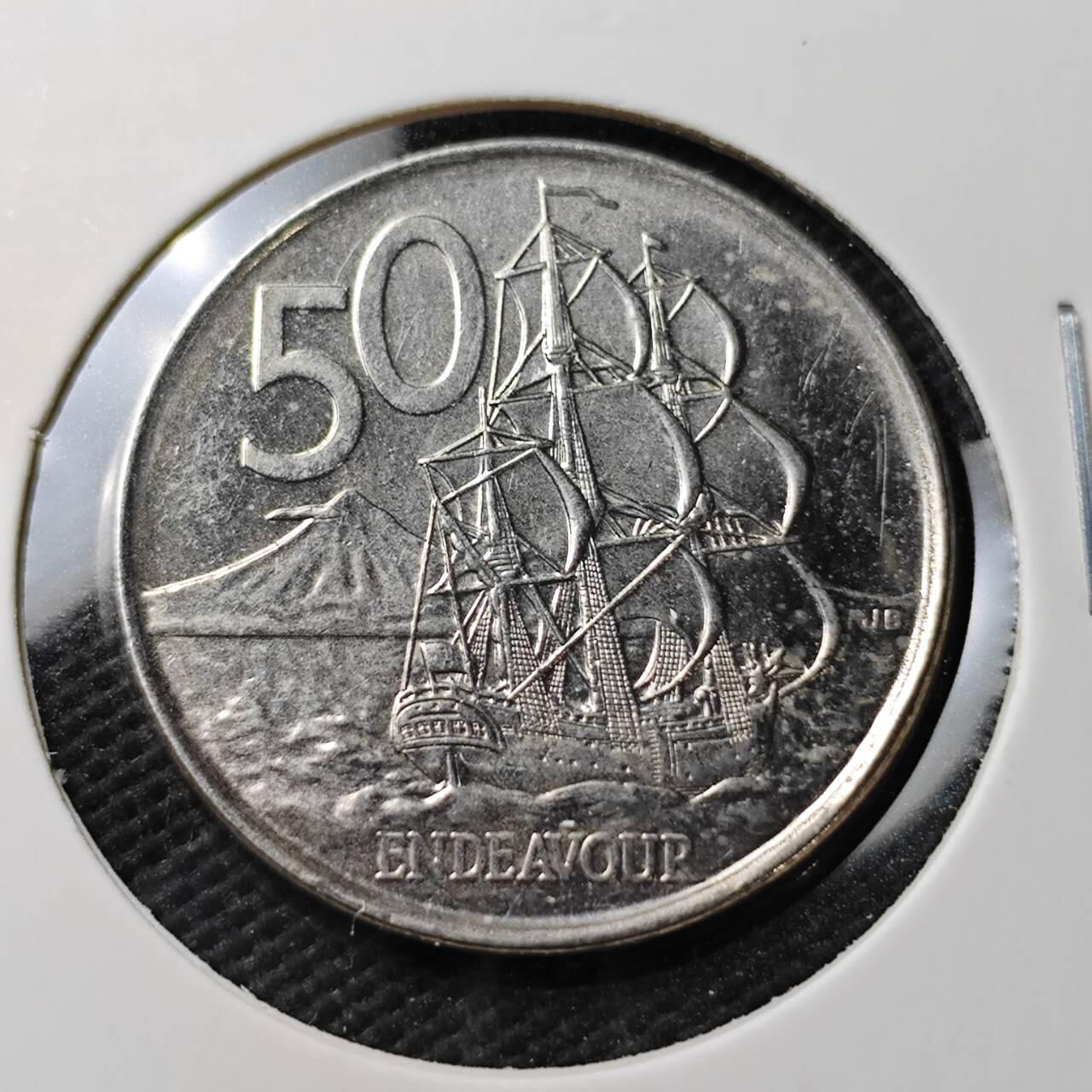 KK钱币收藏小铺  第371场  2月预留时间 周末发货  新西兰50分