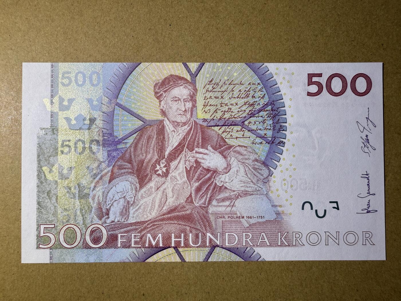 《艾美收藏》第220期-11.16周日外币畅拍场 瑞典500克朗 UNC 红卡尔 无4