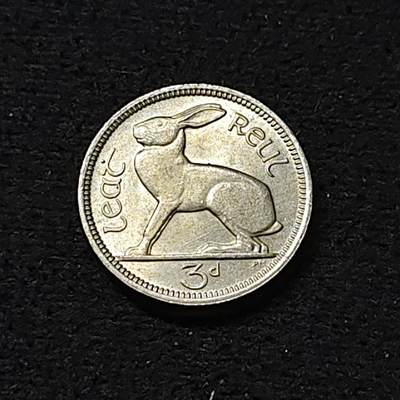 【全场包邮】纯粹捡漏拍478场（免费代拍第15场） - 爱尔兰1964年3便士兔子