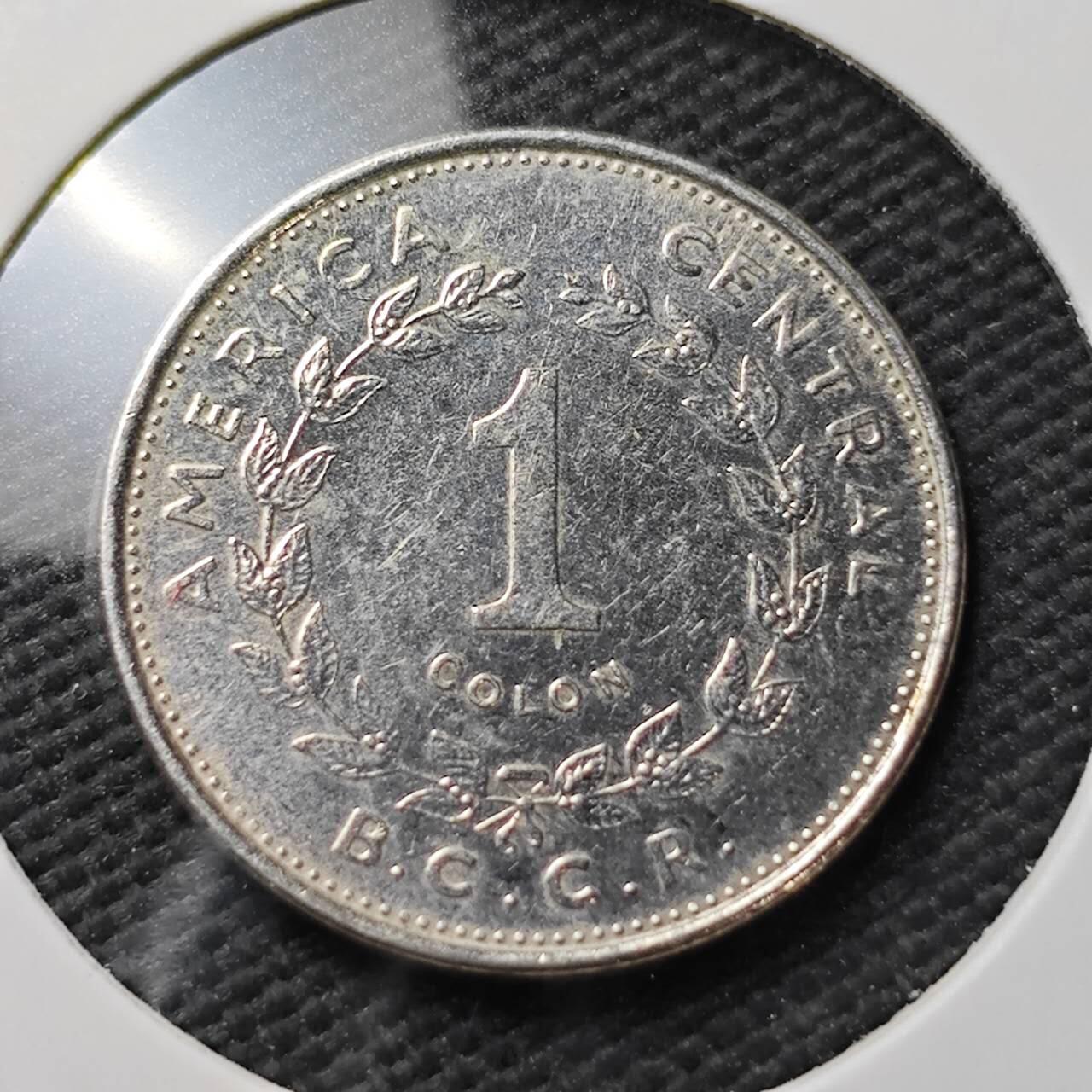 KK钱币收藏小铺  第371场  2月预留时间 周末发货 1984哥斯达黎加1科朗 