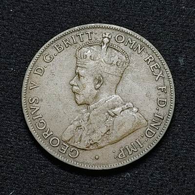 【全场包邮】纯粹捡漏拍478场（免费代拍第15场） - 澳大利亚1919年乔治五世1便士铜币