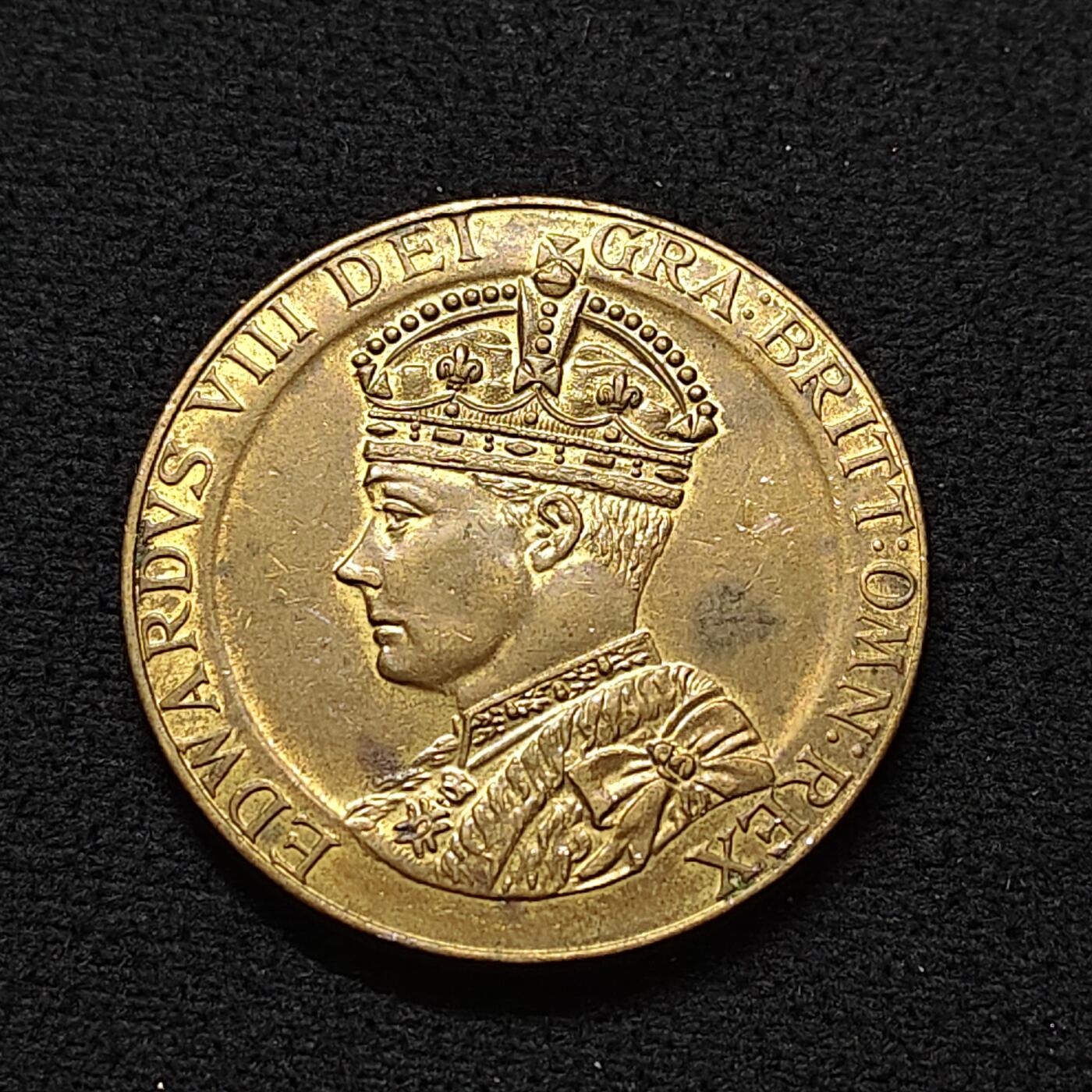 【全场包邮】纯粹捡漏拍478场（免费代拍第15场） 【纪念章】英国1937年爱德华八世加冕纪念章