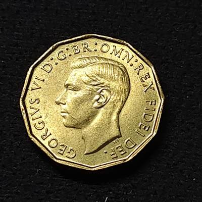 【全场包邮】纯粹捡漏拍478场（免费代拍第15场） - 英国1952年乔治六世3便士