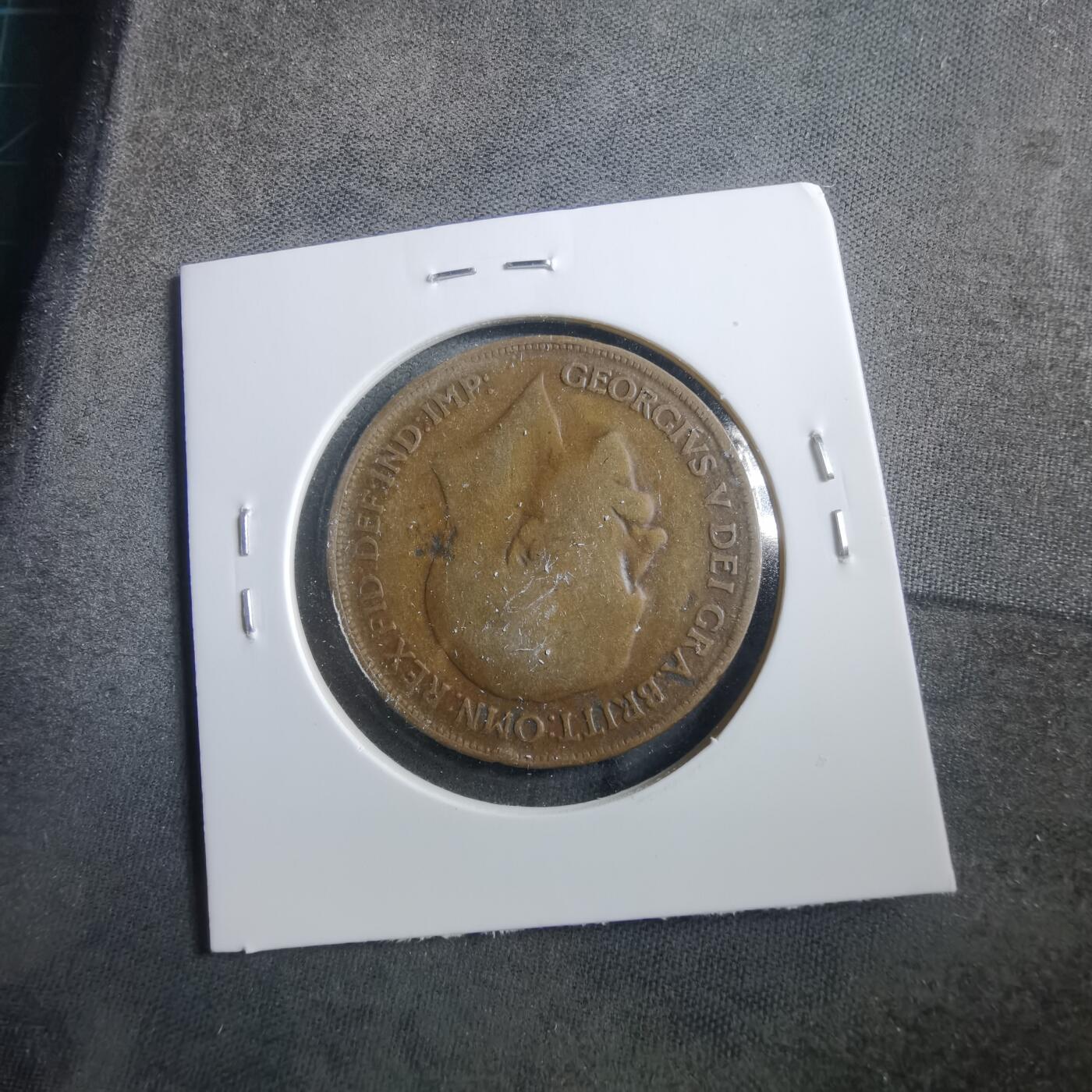 沼泽如烟--第906场 英国1919年1便士