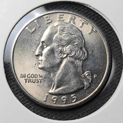 KK钱币收藏小铺  第371场  2月预留时间 周末发货 -  1995美国25分 好品
