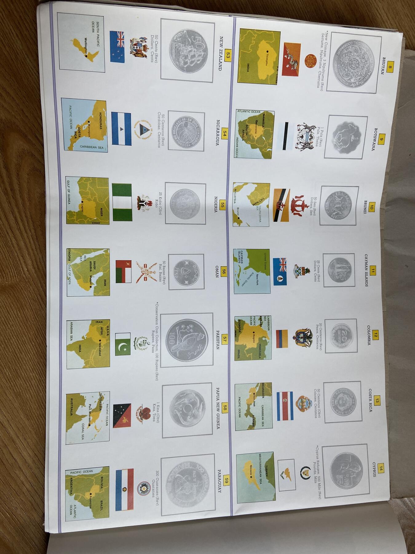 2025年第一百二十九场(总第一百五十五场）外国邮票、散币场(免佣金) 钱币贴纸一本