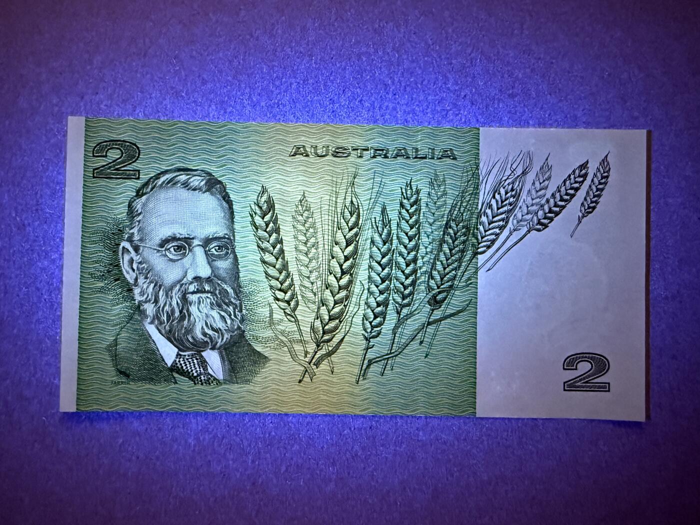 《艾美收藏》第220期-11.16周日外币畅拍场 澳大利亚2元 UNC 号码不错 111188