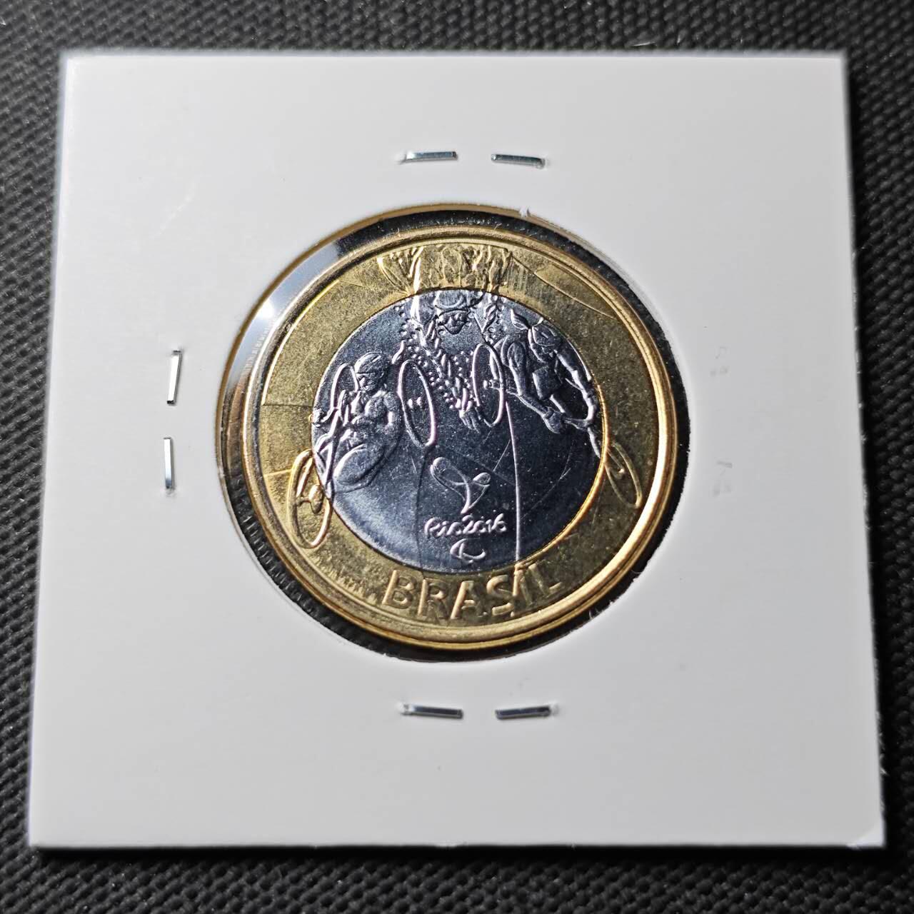 KK钱币收藏小铺  第371场  2月预留时间 周末发货  巴西1瑞尔纪念币