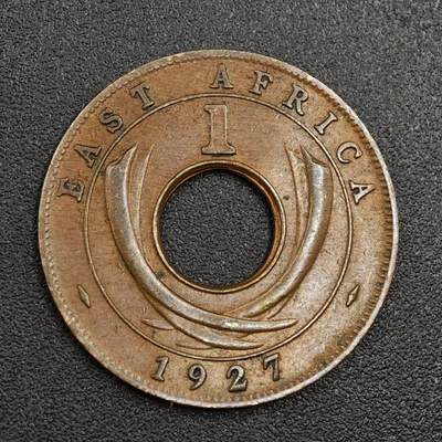 【淘币小摊】限时拍第七百九十七拍  老铜币场  满百包邮可预留两周  周一统一发货  - 英属东非1927年乔治五世一分铜币